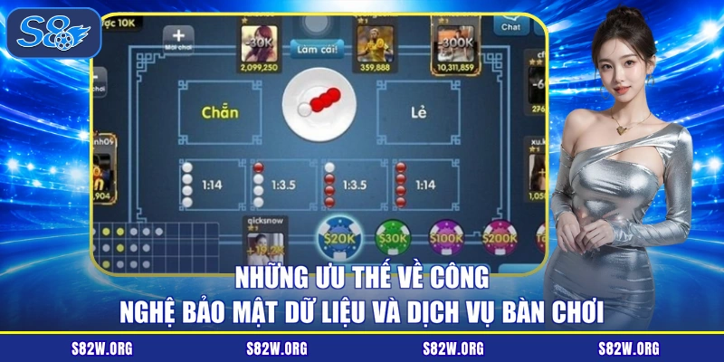 Những ưu thế về công nghệ bảo mật dữ liệu và dịch vụ bàn chơi